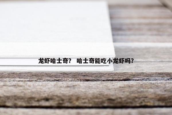 龙虾哈士奇？ 哈士奇能吃小龙虾吗？