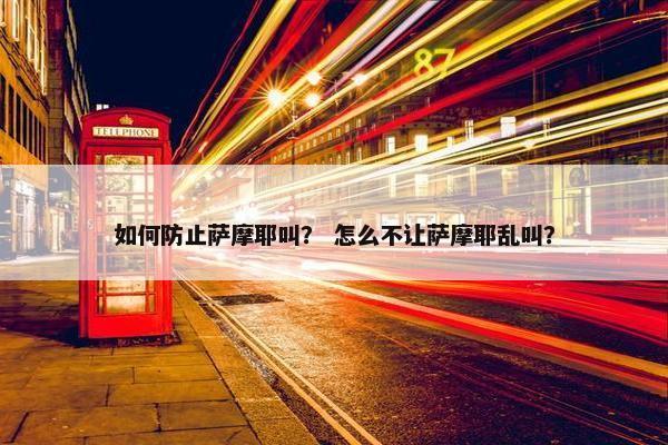 如何防止萨摩耶叫？ 怎么不让萨摩耶乱叫？
