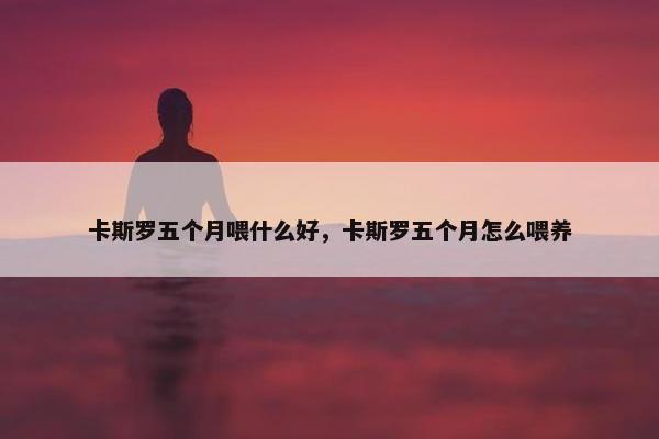 卡斯罗五个月喂什么好，卡斯罗五个月怎么喂养