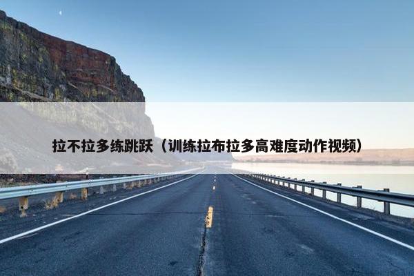 拉不拉多练跳跃（训练拉布拉多高难度动作视频）