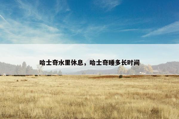 哈士奇水里休息，哈士奇睡多长时间