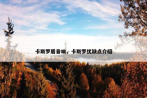 卡斯罗盾音响，卡斯罗优缺点介绍