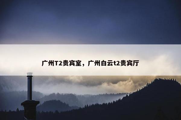 广州T2贵宾室，广州白云t2贵宾厅