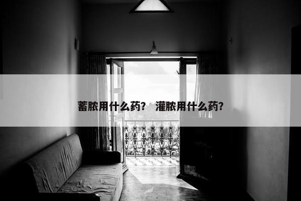 蓄脓用什么药？ 灌脓用什么药？