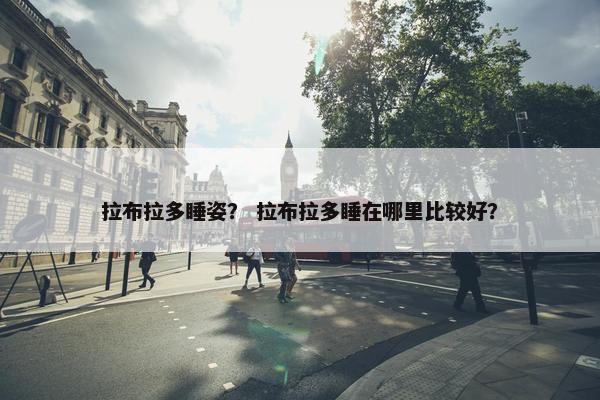 拉布拉多睡姿？ 拉布拉多睡在哪里比较好？