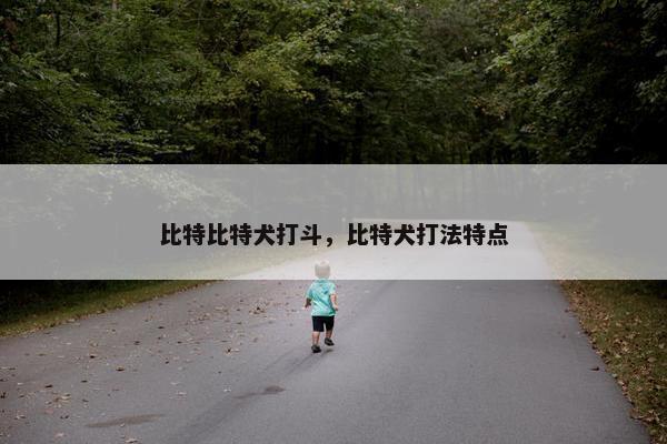 比特比特犬打斗，比特犬打法特点