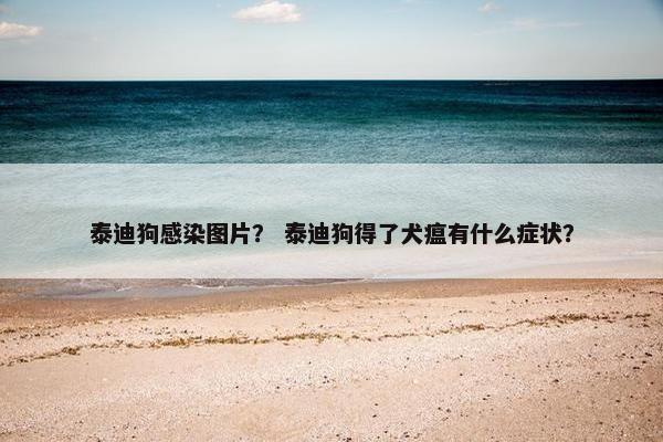 泰迪狗感染图片？ 泰迪狗得了犬瘟有什么症状？