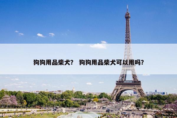 狗狗用品柴犬？ 狗狗用品柴犬可以用吗？