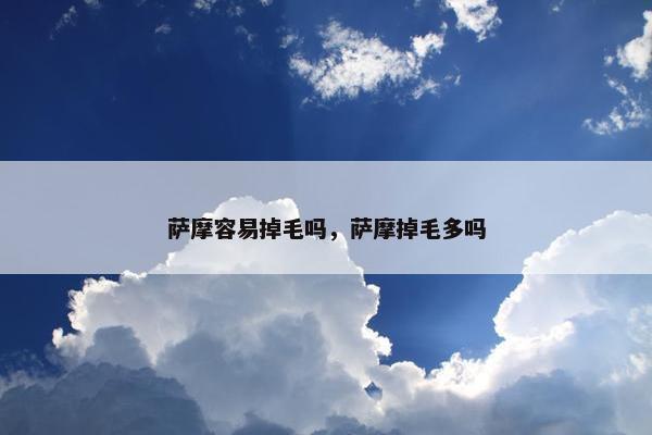 萨摩容易掉毛吗，萨摩掉毛多吗