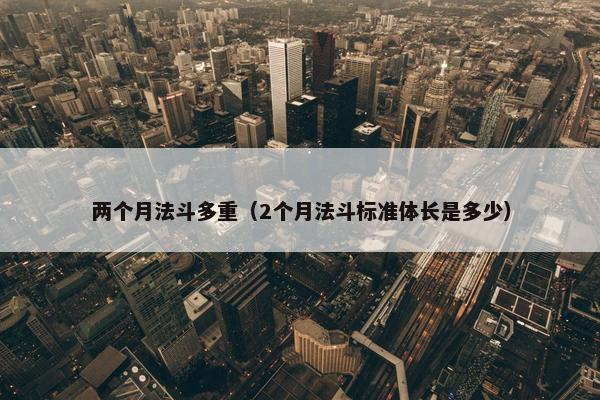 两个月法斗多重（2个月法斗标准体长是多少）