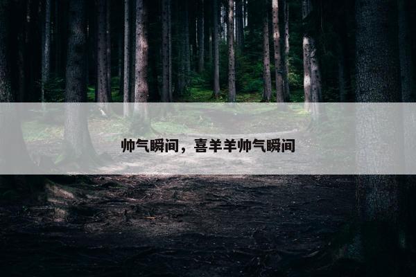 帅气瞬间，喜羊羊帅气瞬间