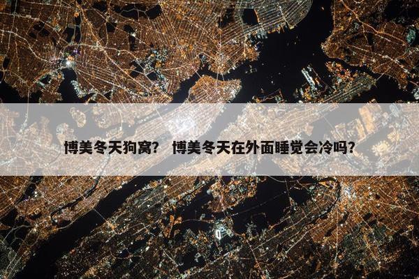 博美冬天狗窝？ 博美冬天在外面睡觉会冷吗？