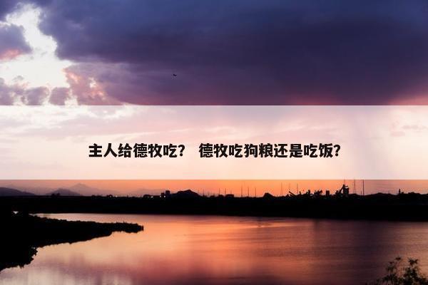 主人给德牧吃？ 德牧吃狗粮还是吃饭？