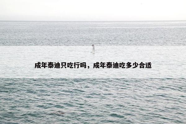 成年泰迪只吃行吗，成年泰迪吃多少合适