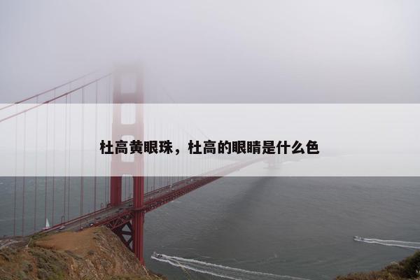 杜高黄眼珠，杜高的眼睛是什么色