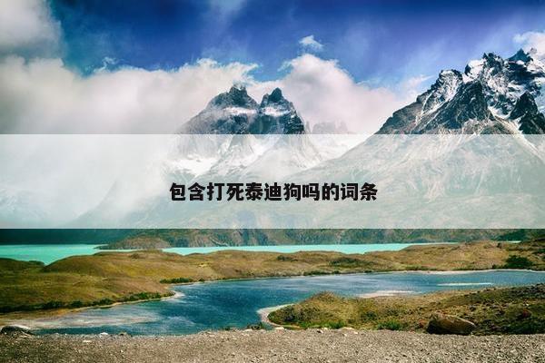 包含打死泰迪狗吗的词条