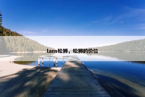 lans松狮，松狮的价位