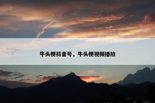 牛头梗抖音号，牛头梗视频播放