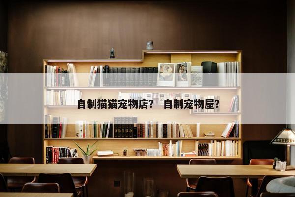 自制猫猫宠物店？ 自制宠物屋？