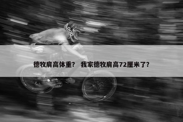 德牧肩高体重？ 我家德牧肩高72厘米了？