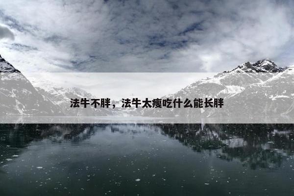 法牛不胖，法牛太瘦吃什么能长胖