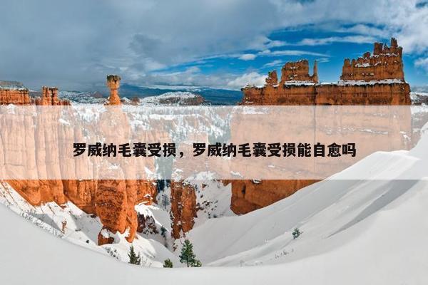 罗威纳毛囊受损，罗威纳毛囊受损能自愈吗