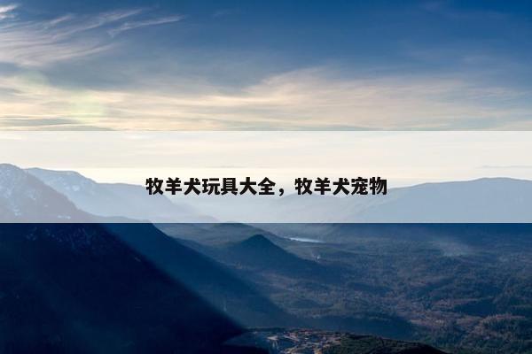 牧羊犬玩具大全，牧羊犬宠物