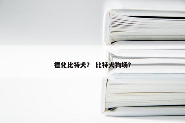 德化比特犬？ 比特犬狗场？